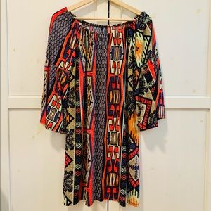 Emma Rose vibrant graphic dress